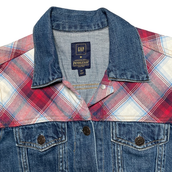Gap + Pendleton Plaid Denim Jacket - Picture 5 of 7